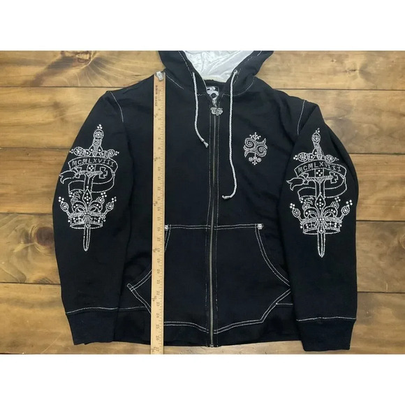 LL Cool J/Todd Smith Black Silver "MCMLXVIII" Hoodie Size XXL - Picture 3 of 16